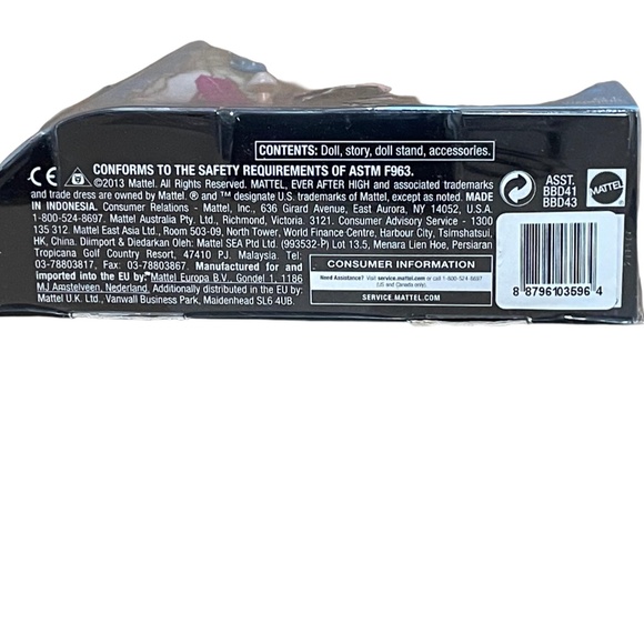 Ever After High Madeline Hatter Doll 2013 Mattel Retired NIB NRFB First Wave - Picture 5 of 6